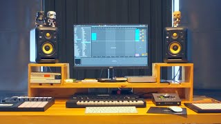 พาทัวร์สตูดิโอทำเพลง Tee Jantawong | (studio tour) - HOME (3mx3m) STUDIO Setup 2023