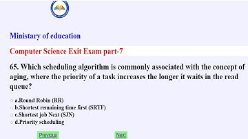 Computer science exit exam part -7