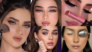 حيل وتقنيات مكياج جديده ✨أسهل طريقة لوضع المكياج للمبتدئات تعلمي اساسيات المكياجmakeuptutorials