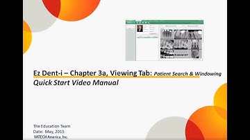 Viewer : EzDent-i Chapter 03 01 Search and Windowing