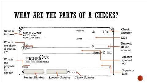How to write a check final