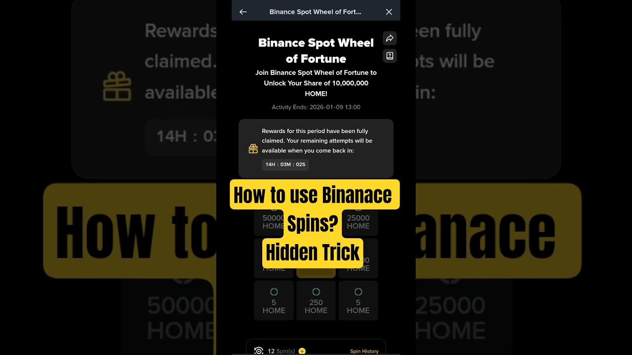 How to use Binanace Spins Campaign? Hidden Trick💯 