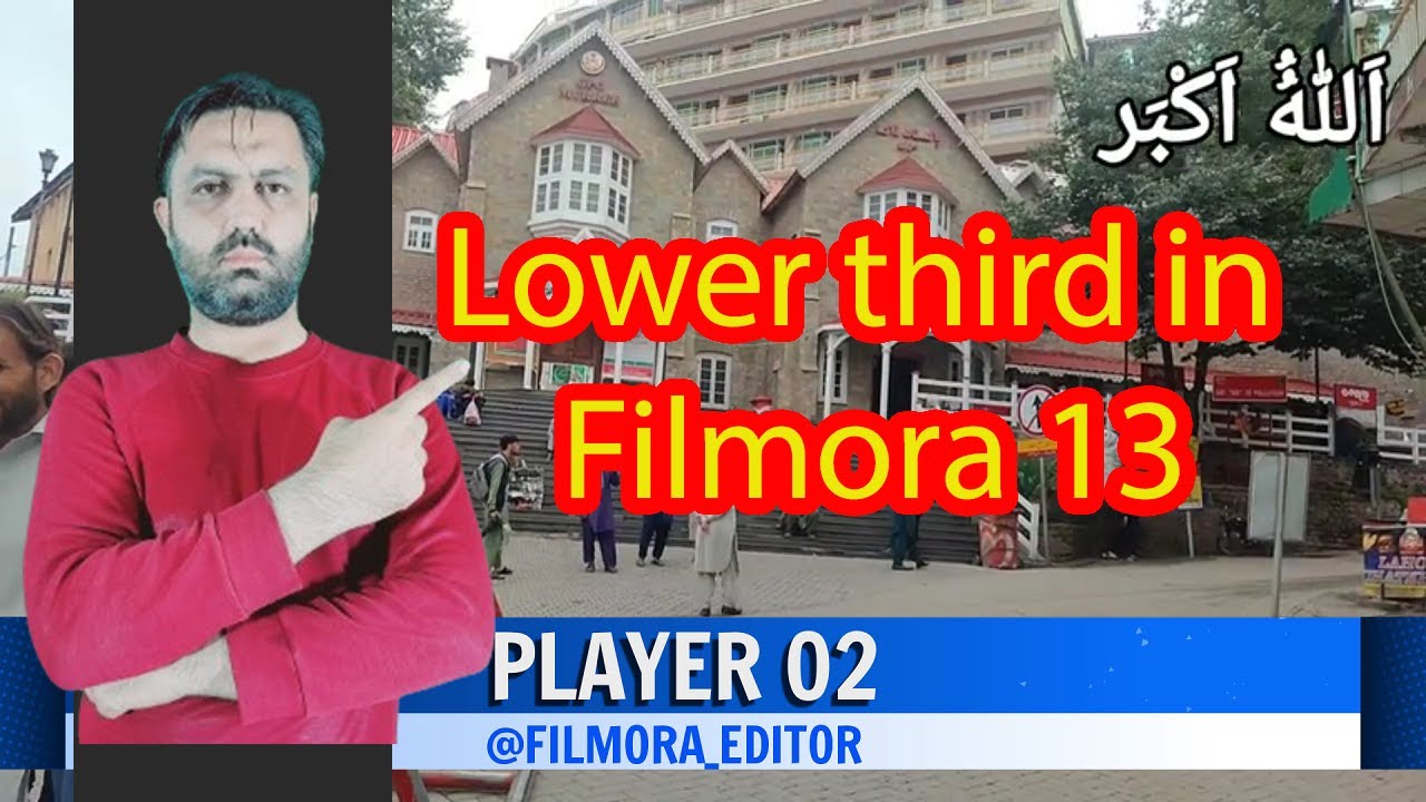 how to create lower thirds in filmora 13 | filmora 13 tutorial in hindi /urdu | lower third filmora