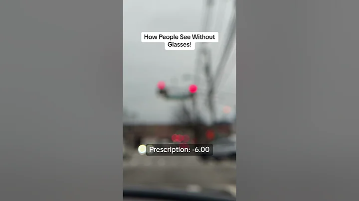 How People See Without Glasses! What Is Your Glasses Prescription?  #shorts #glasses #myopia