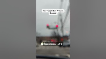 How People See Without Glasses! What Is Your Glasses Prescription?  #shorts #glasses #myopia