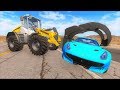 Новая синяя машина Боса и погоня за Погрузчиком - Игра про машины BeamNG.Drive