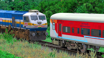 WDP4D BANKERS ATTACH WAP7 EXPRESS TRAIN | BUMPY RAILROAD | Train Simulator | Railwork | NTG GAMING
