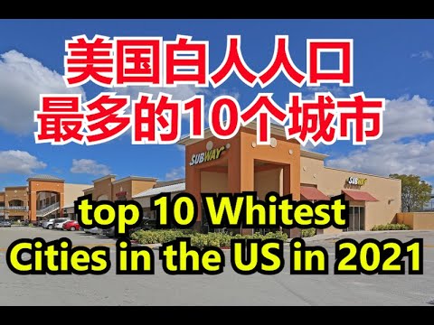 Top 10 Whitest Cities in the US in 2021 # 美国白人人口最多的10个城市【华美之声】