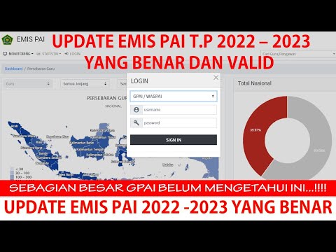UPDATE EMIS PAI TAHUN AJARAN BARU 2022 - 2023 YANG BENAR DAN VALID