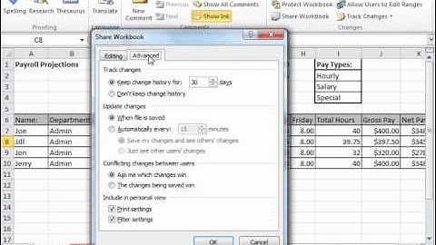 Excel 2010 Tutorial Sharing Workbooks Microsoft Training Lesson 16.1