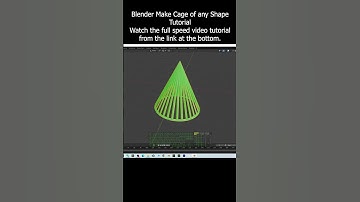 Blender Make Cage of any Shape Tutorial #blender #3dmodeling #tutorial #cage #wireframe #modifier