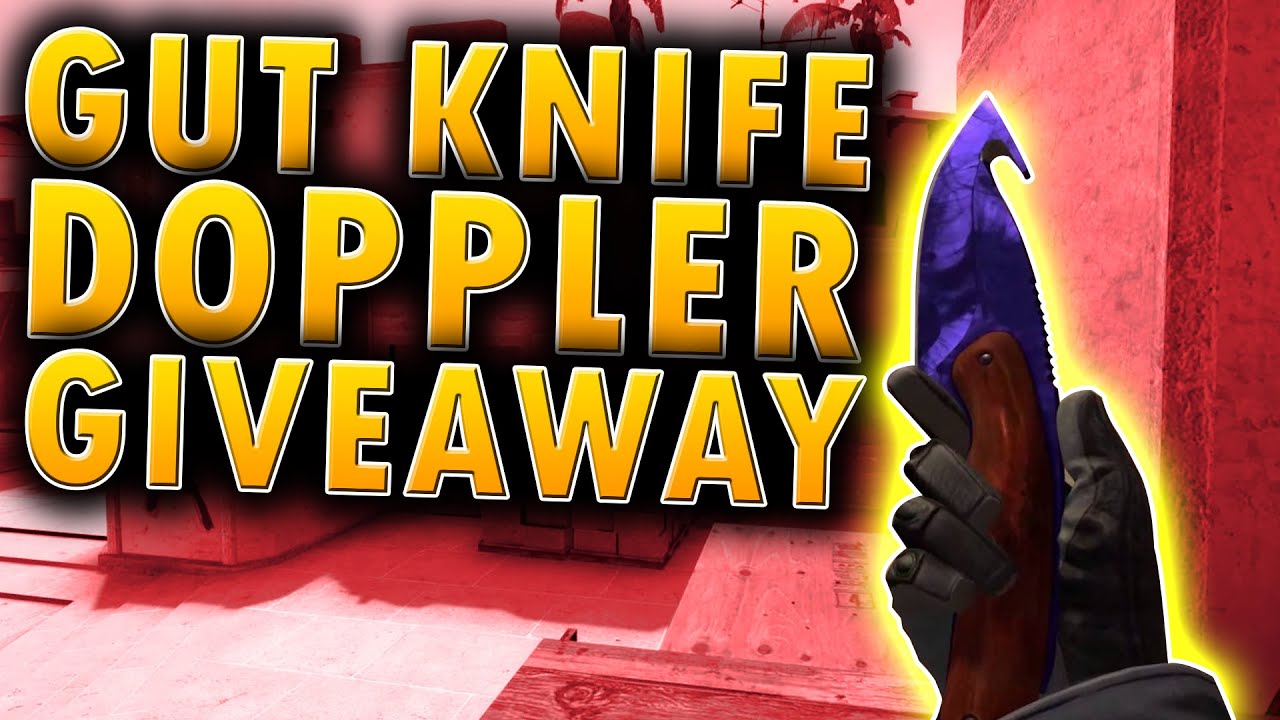 cs go gut knife doppler giveaway csgoempire youtube
