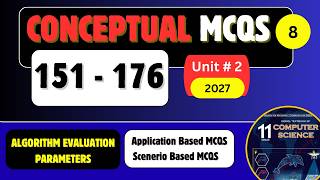 Conceptual Application Based MCQS | Algorithm Evaluation Parameters | Unit#2 | FBISE NBF 2027 #exam