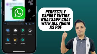 Right Way to Export Entire WhatsApp Chat to PDF on iPhone (2024) by 360 Reader 64 views 8 days ago 1 minute, 47 seconds