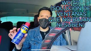 TRUCO PARA VIDRIOS DE AUTO QUE NO BAJAN NI SUBEN CON WD40 {SOLUCIÓN RÁPIDA}🚘✅