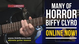 Biffy Clyro Many Of Horror Performance / Guitar Lesson Online Now | Licklibrary Biffy Clyro Many Of Horror Performance / Guitar Lesson Online Now | Licklibrary