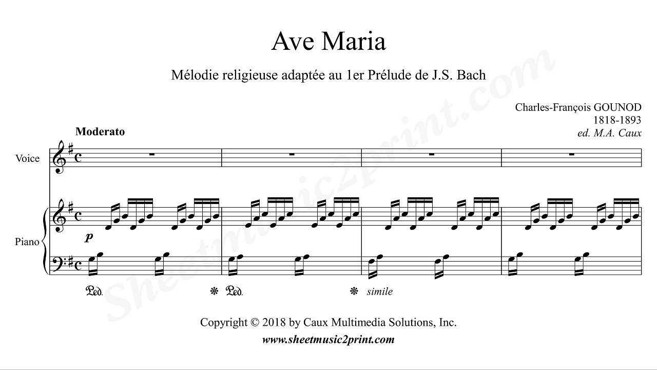 Gounod : Ave Maria - G Major - YouTube