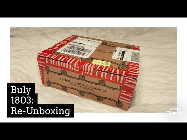 Buly 1803: Re-unboxing 