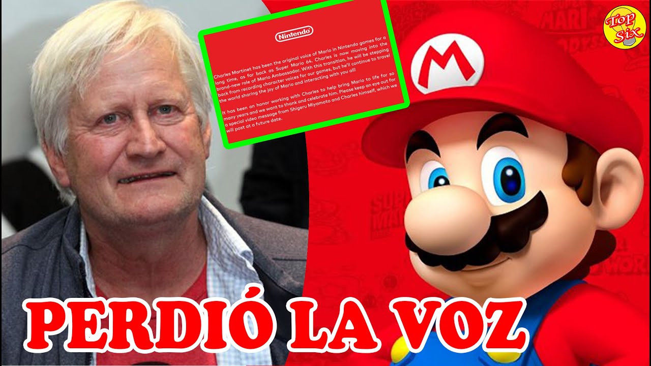 Charles Martinet Dejará de hacer la Voz de Mario por Triste Razón - YouTube