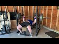 225 for 27 reps bench press