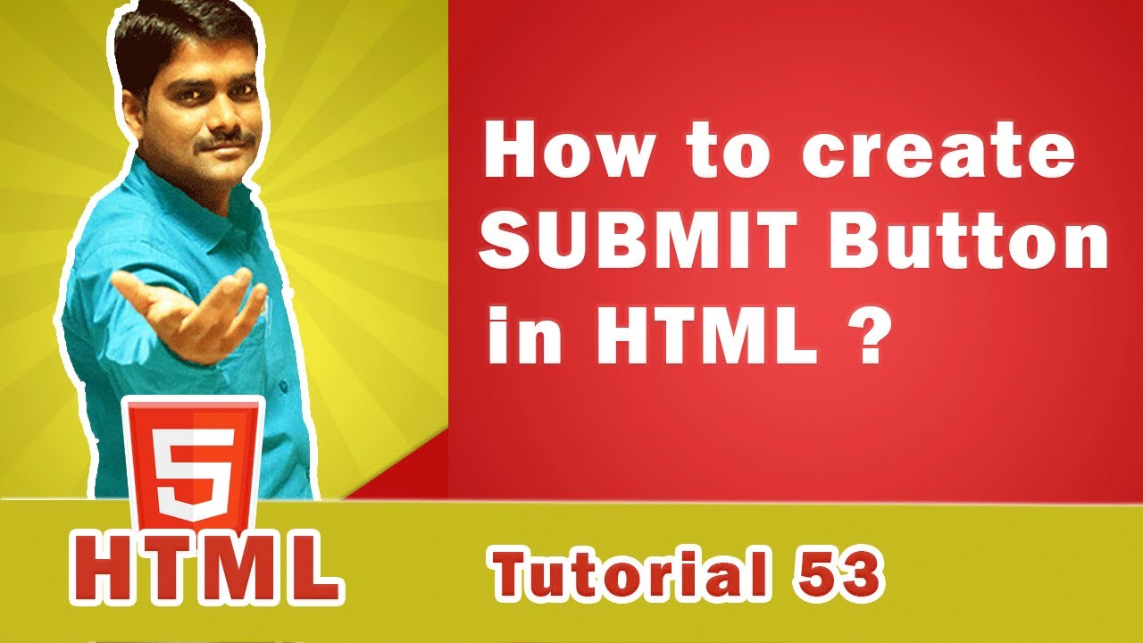 ปุ่ม html  New 2022  HTML Tutorial 53 - HTML submit button | HTML Get Vs. Post Method
