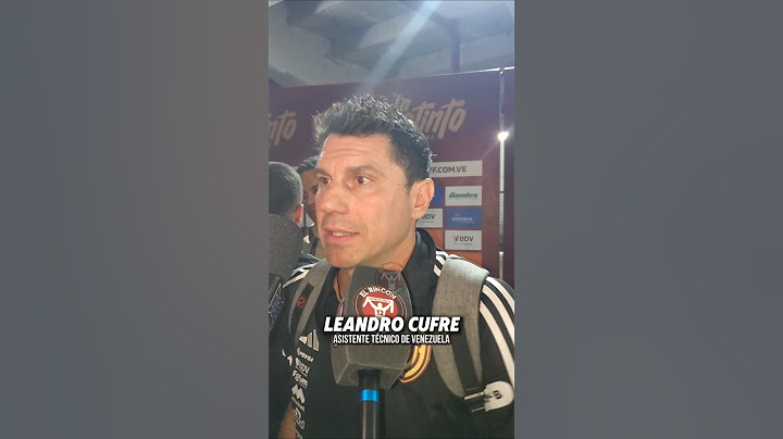 Leandro Cufre asistente técnico #vinotinto post empate 1-1 ante Brasil #venezuela #Eliminatorias