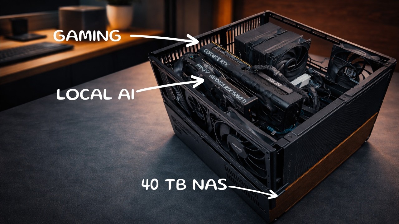Домашний лабораторный сервер, на котором работают ИИ, NAS и игры. Что может пойти не так? — Всё ч...