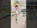 全身白✖️ポニーテールは好きですか？#shorts　ボウリング