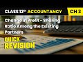 Change in Profit-Sharing Ratio - Quick Revision | Class 12 Accountancy Chapter 3 | CBSE 2025-26