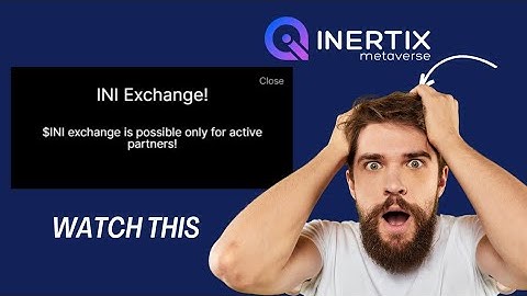how to withdraw and exchange INI token. watch this video completely. #Inertixmetaverse