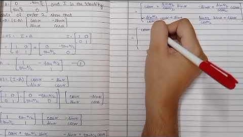 Class-12 Maths Chapter-3 Matrices Exercise-3.2 Sum-18 solution