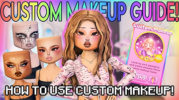 HOW TO USE CUSTOM MAKEUP in DRESS TO IMPRESS! (Makeup Tutorials & 15+ Custom Faces!) | Roblox