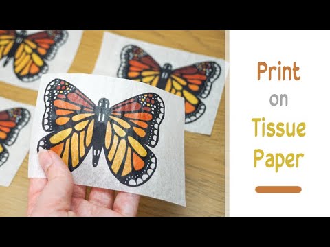 How to: PRINT on TISSUE PAPER | DIY Easy Custom-Printed Tissue Paper ...