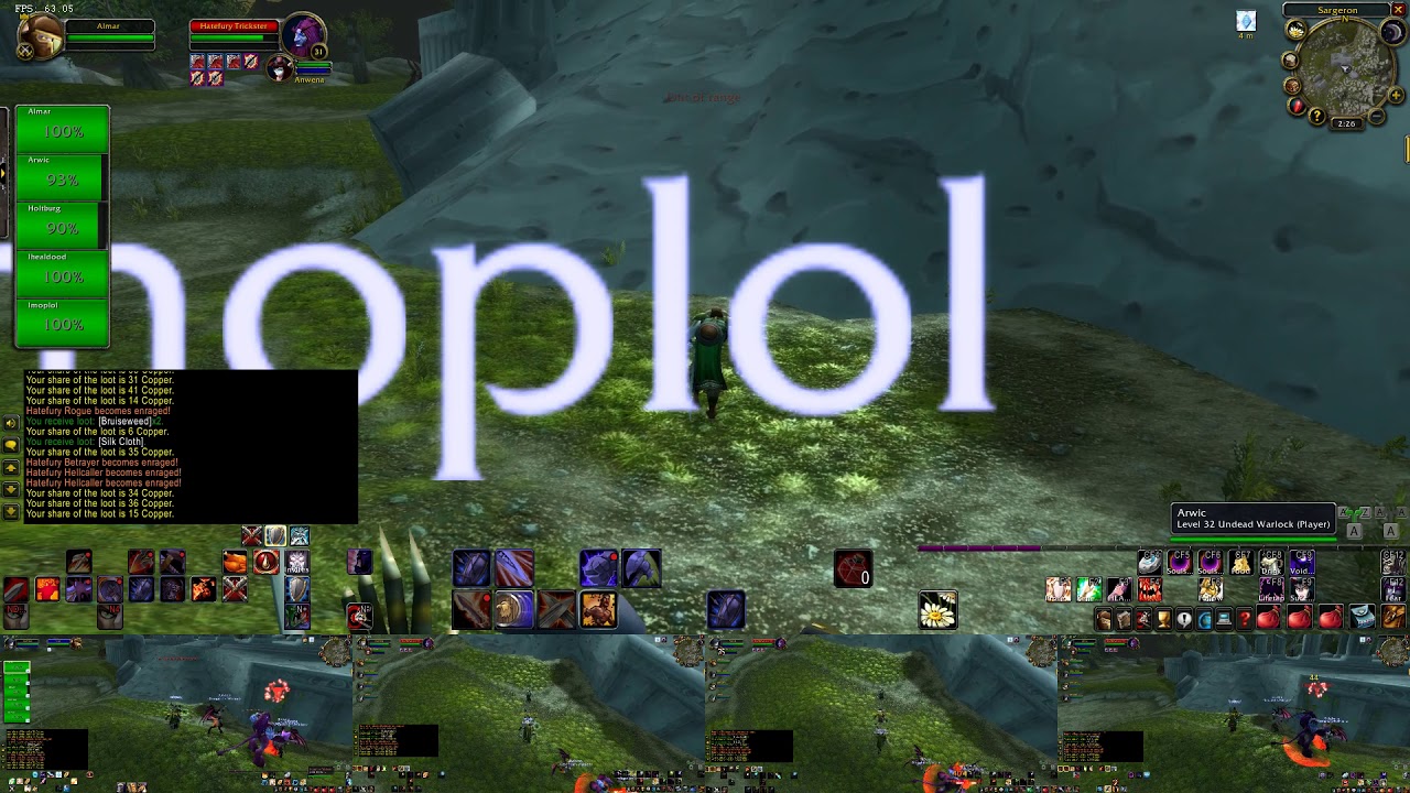 WoW Classic 5 Box - Desolace Grinding (Low 30s)