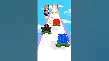 Sonic, Knuckles and Shadow in Frog Prince Rush
