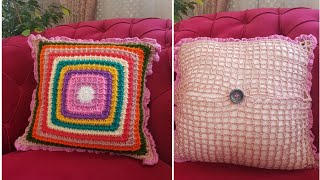 Kırlent/Yastık Arkası Nasıl Örülür ve Fırfırlı Oya/ Crochet Pillow Case