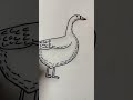 Drawing a goose #art #justfriends #sub