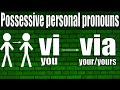 Esperanto: Possessive personal pronouns