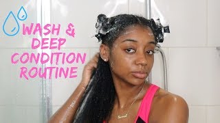 Wash + Deep Condition Routine On Natural 4B Hair | Shornell Stacey