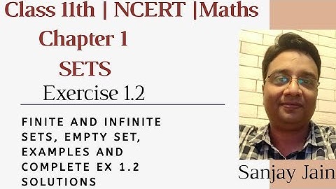 CBSE Class 11th- SETS Exercise 1.2