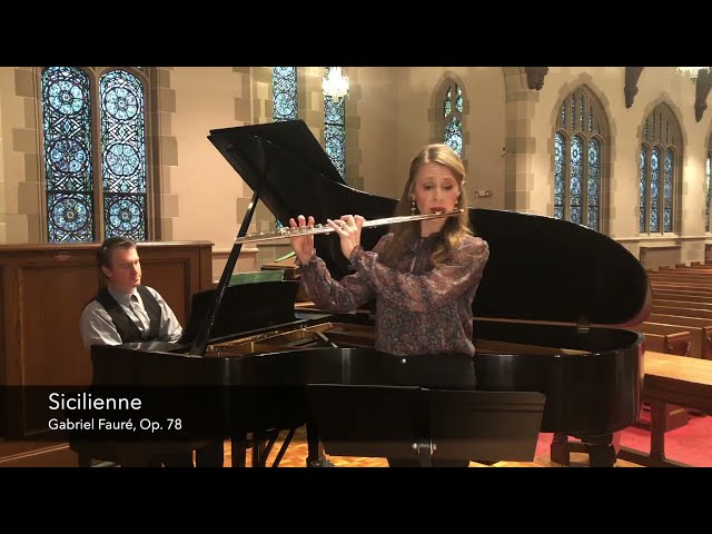 Sicilienne, Op. 78 by G. Fauré/ flute and piano version/ The Mazzoni Duo class=