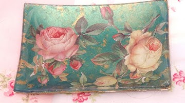 How To Create A Decoupage Glass Dish - DIY Home Tutorial - Guidecentral