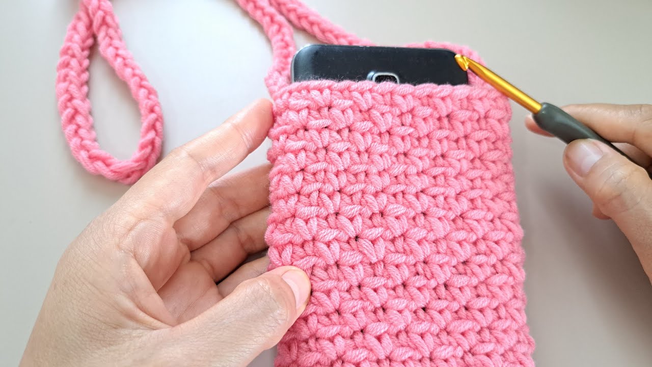 DIY Tutorial💖Easy crochet phone bag / Sling bag Step by step