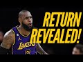 LeBron James Target Return Date Revealed