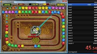 Zuma Deluxe survival speedrun (Mirror Serpent) 1:22.35 RT (Former WR)