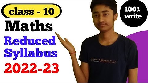 Class 10 Maths Reduced Syllabus 2022-23|@Mathscraz| New Syllabus Class 10 Maths 2022-23🙂🙂