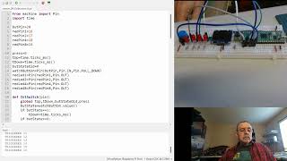 Paul McWhorter, Pico W,  Binary Counter on Button Press