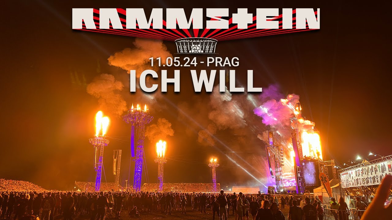 Rammstein 🔥 - Ich Will - Live | 11.05.2024 in Prag (4K) - YouTube