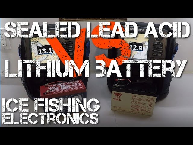 Lithium vs SLA - Ice Fishing Battery Test 