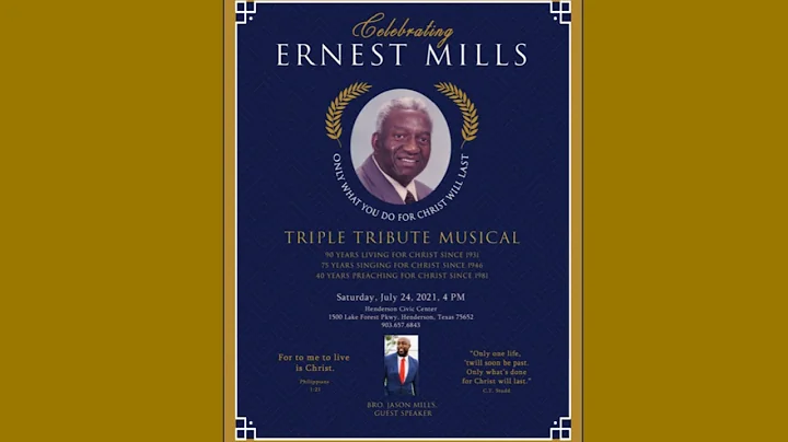 Ernest Mills Triple Tribute Musical [Henderson, TX]